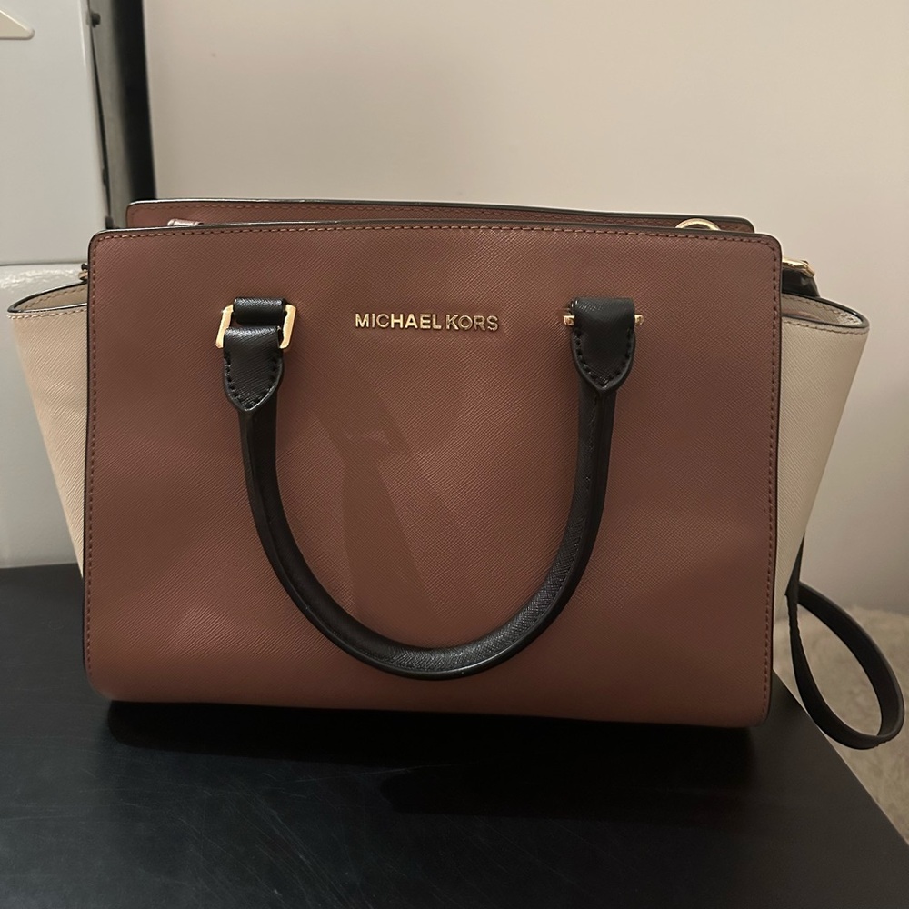 Michael Kors Tri-Color Selma Satchel